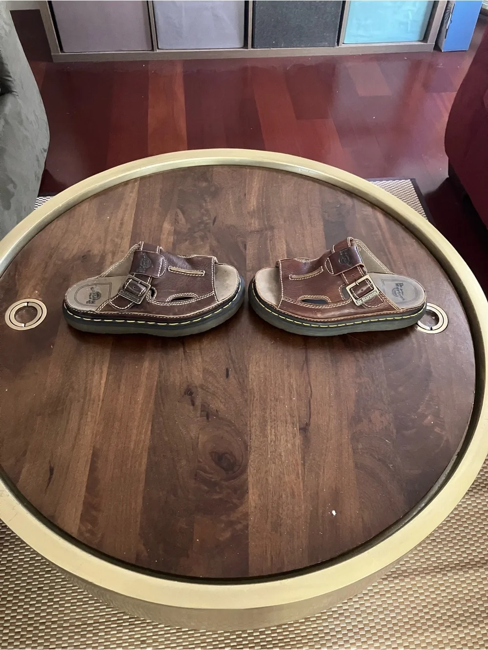 Vintage 90s Dr. Martens Caged Fisherman Sandals Brown 8A59 Men’s Size 8